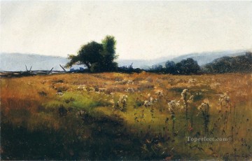 Willard Metcalf Painting - Mountain View from High Field scenery Willard Leroy Metcalf
